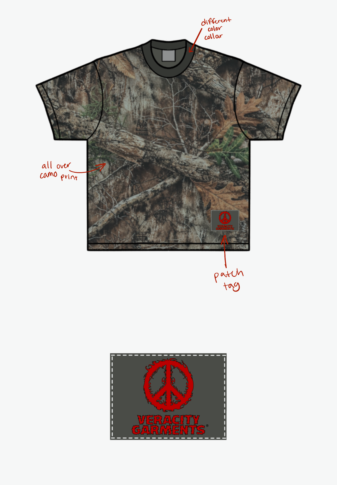 Peace Camo Tee